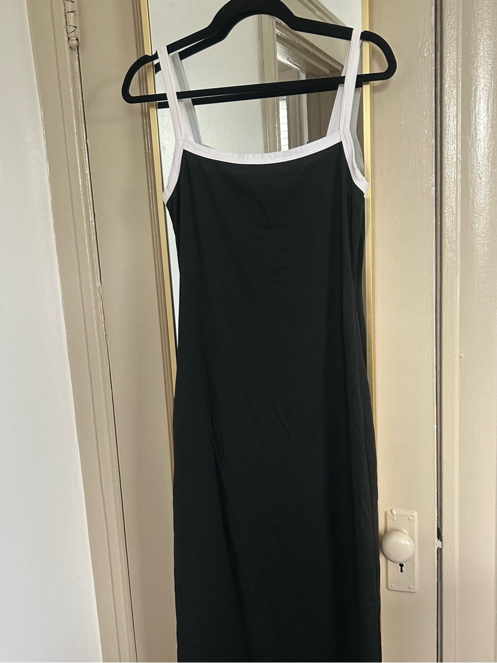White Fox black and white maxi dress